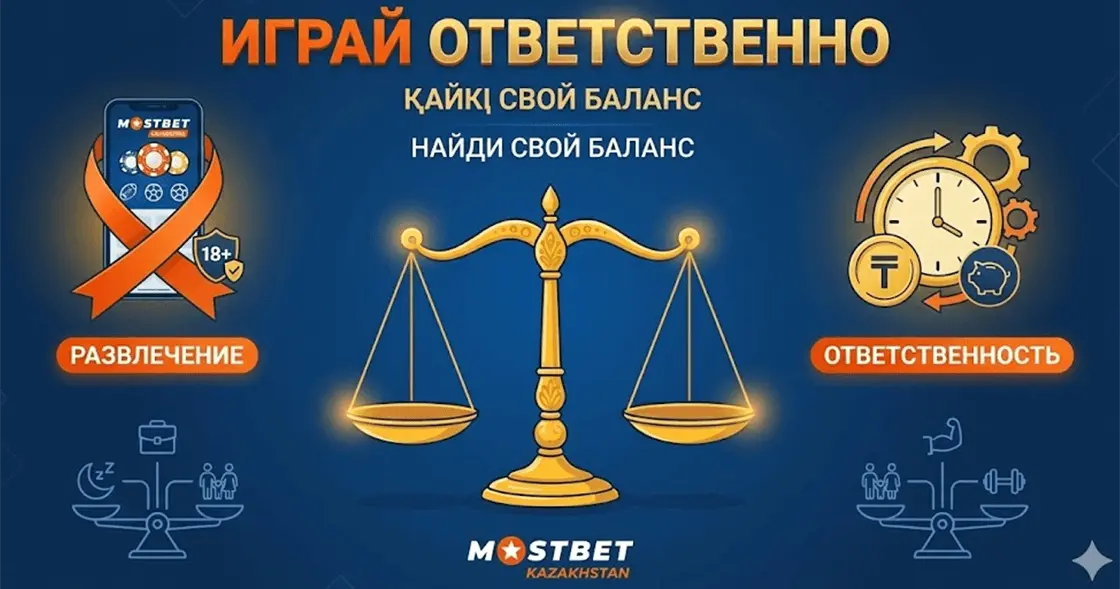Ответственная игра на Mostbet KZ - установите личные лимиты